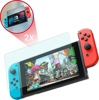 Produktbild von 2BEFUN Display-Schutzglas für Nintendo Switch – 2 Stück gehärtet