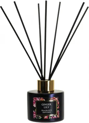 Produktbild von Raumduft Diffusor Duftstäbchen Ginger Lily 75ml - Exotischer Raumduft, Tropische Aromen & Zimt-Moschus Noten