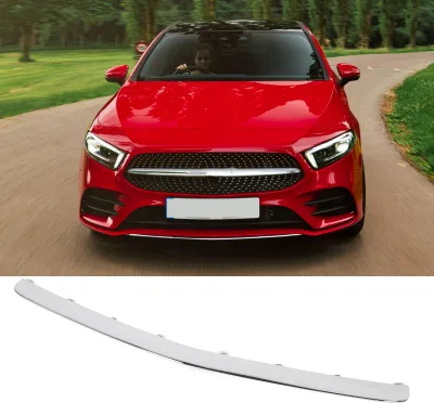 Immagine prodotto di Paraurti anteriore, pannello centrale inferiore, antigraffio, per Classe A W177 AMG Line prima del facelift 2019-2022, cromato: 1778854202