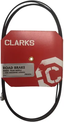Produktbild von Clarks Innenbremszug Stahl teflonbeschichtet 1.5x2000mm Birnennippel Rennrad schwarz