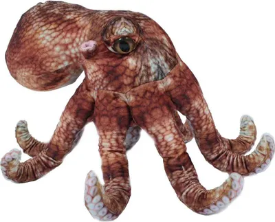 Produktbild von Plüschtier Krake 32cm, braun, Kuscheltiere Stofftiere Meerestier Ozean Kraken Tintenfisch