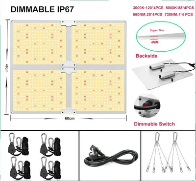 Produktbild von LED Pflanzenlicht, Vollspektrum, Energieeffizient, 4000WSC