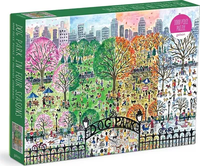Zdjęcie produktu dla Galison Puzzle Psí park 4 roční období 1000 dílků