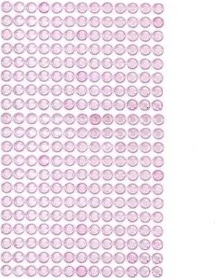 Zdjęcie produktu dla Kryształki samoprzylepne 6mm 260szt Light Pink