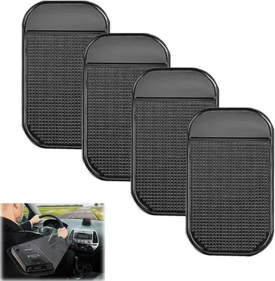Image de Tapis antidérapants autocollants 14 x 8 cm pour voiture