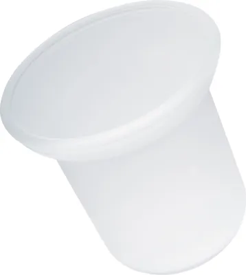 Image de eluno verre de rechange pour brosses à WC, garnitures de WC, verre WC satiné laiteux