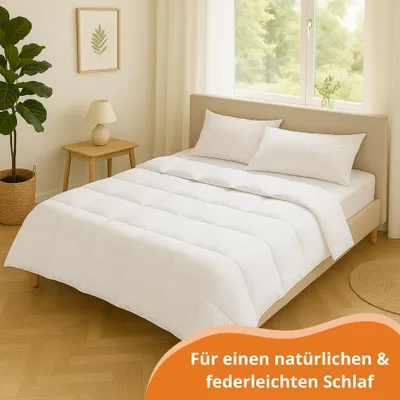 Produktbild von ultra leichte Daunendecke, 155 x 220 cm, Sommerdecke, ideal für heiße Nächte, allergikergeeignet, sleepling