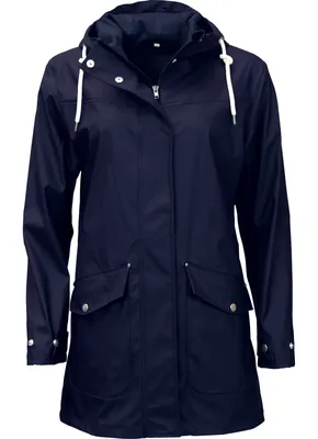 Produktbild von regenmantel Damen Polyester marineblau 34