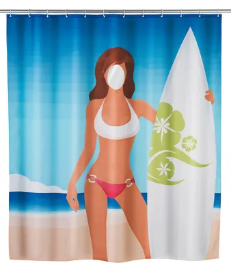 Produktbild von Duschvorhang Surfing Girl