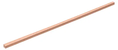 Kupferplatte 250x6x6 mm, quadratisch, 99,99 % Kupfer