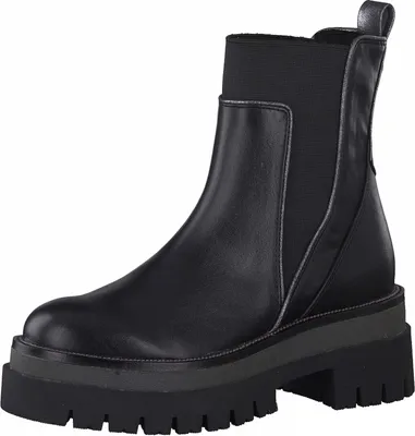 Produktbild von MARCO TOZZI Damen Stiefeletten Stiefel Plateau 2-25866-37, Größe:39 EU, Farbe:Schwarz
