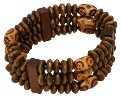 Productafbeelding van Chaks - Armband van houten kralen, kostuumarmband, accessoire voor carnaval