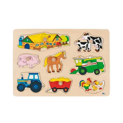 Produktbild von Goki 57909, 8 Stück(e), Bauernhof, 1 Jahr(e)
