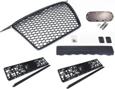 Image de Calandre sport Calandre avant Calandre de radiateur Compatible avec la calandre de l'Audi A3 8P (2005-2008)