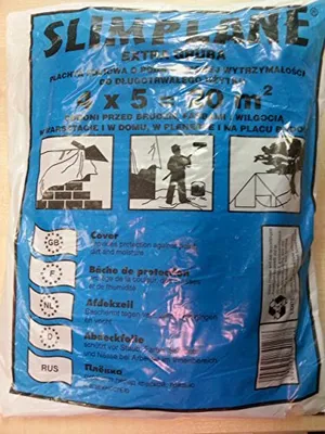 Obrázek produktu pro Balení 5 ks krycí plachty univerzální plachta krycí fólie univerzální fólie 4 x 5 m extra silná 27µ 20 m2 malířská plachta pro renovaci a stěhování
