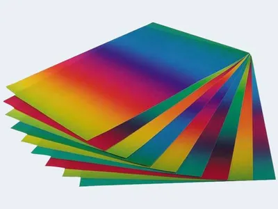 Produktbild von folia Regenbogenfotokarton, (B)500 x (H)700 mm, 300 g/qm, Sie erhalten 1 Packung, Packungsinhalt: 10 Bögen