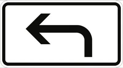 Produktbild von Verkehrsschild VZ1000-11, Richtung der Gefahrstelle, linksweisend, Alu, RA2, ...