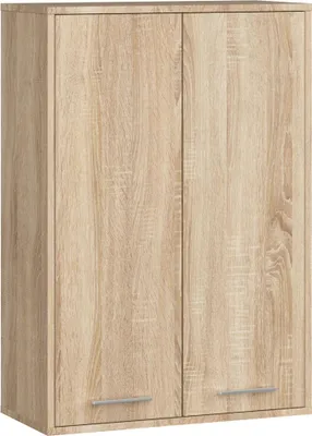 Zdjęcie produktu dla Szafka łazienkowa wisząca AKORD FIN Dąb Sonoma 64 cm 2 drzwi 64x30x94 cm