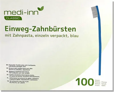 Produktbild von Einweg-Zahnbürsten Blau
