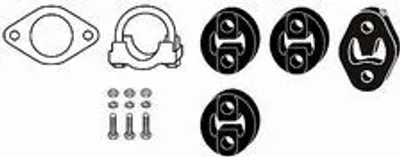 Produktbild von HJS 82 15 6613 Montagesatz Auspuffanlage Abgasanlage für FORD MONDEO III (B5Y) MONDEO III Stufenheck (B4Y)