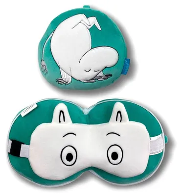 Zdjęcie produktu dla Puckator - Premium Mumin Poduszka Podróżna z Maską na Oczy Relaxeazzz