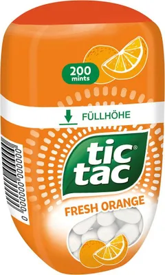 Immagine prodotto di Tic Tac Fresh Orange Big Pack gusto arancia dolce e piccante 98g