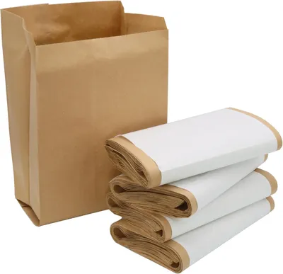 Obrázek produktu pro Kompostovací pytle z kraftpapíru, objem 10 litrů, balení 40 kusů, biologicky rozložitelné, vhodné pro kuchyňský odpad