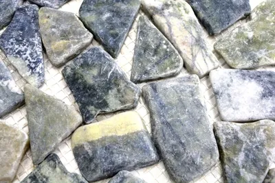Produktbild von Handmuster Mosaik Fliese Marmor Naturstein Bruch Ciot grau-grün MOS44-0208_m