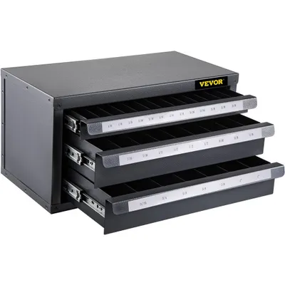 Productafbeelding van Freesmateriaalkast met 3 lades, geschikt voor freesdispensers van 3,18-25,4 mm en schroeven