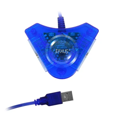 Produktbild von Playstation 1, 2 zu PC USB Gamepad / Controller DUAL Adapter, Eaxus