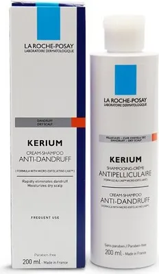 Produktbild von La Roche-Posay 3433422407282, Shampoo, 200 ml, Antischuppen, Feuchtigkeitsspendend, Klärend, Flasche, 1 Stück(e)