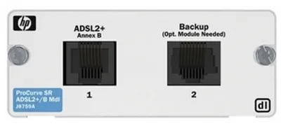 Produktbild von Hewlett Packard Enterprise 1-port ADSL2+ Annex B, Verkabelt, 81,3 x 118,1 x 33 mm, 80 g