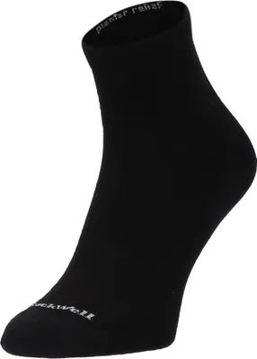 Produktbild von Sockwell Plantar Ease Quarter Herren Socken 20-30 mmHg Black Solid Größe 39-43
