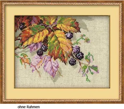 Produktbild von Auslaufmodell Riolis Kreuzstich-Set "Brombeeren", Zählmuster