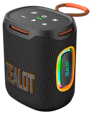 Produktbild von ZEALOT S122 Tragbarer Bluetooth Lautsprecher 25 W, 76 mm HiFi Treiber, 6000 mAh Akku, TWS, Outdoor Wireless Speaker, Schwarz, Kabellos & Mobil