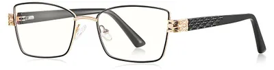 Zdjęcie produktu dla Techsuit Anti-Blue Light PC Okulary do komputera prostokątna AC - czarne
