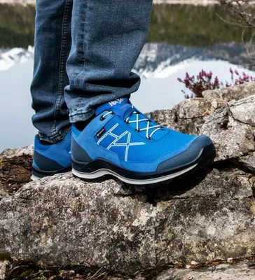 Produktbild von Haix Black Eagle Adventure 3.0 GTX Low Azure-Silver UK 7.0 / EU 41
