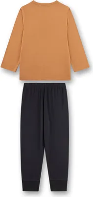 Image de Sanetta Garçons Pyjama long - Enfants, imprimé panda rouge, single jersey Marron 116