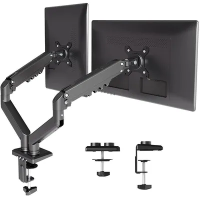 Image de Support ergonomique pour écran P1.07.002, pour écrans de 15 à 32 pouces, noir