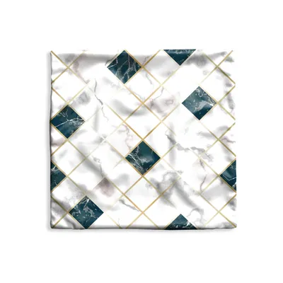 Obrázek produktu pro MuchoWow® Povlak na polštář - 45x45 - Mramor - Geometrické tvary - Vzory - - Dekorační povlak na polštář