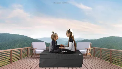 Produktbild von Klappmatratze 120x180x12cm anthrazit TRAVEL Erwachsene Kinder direkt vom Hersteller shogazi ® Manufaktur Germany