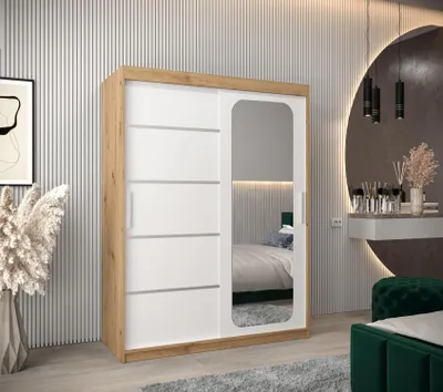 Obrázek produktu pro Zrcadlová skříň DONICELA 3 - 150 cm, artisan / bílá