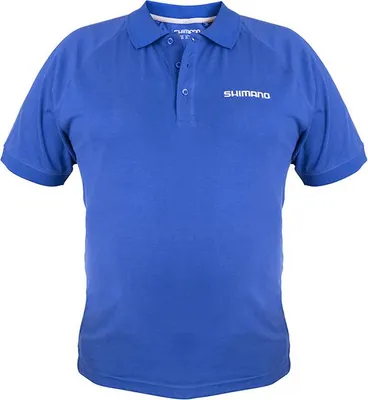 Produktbild von SHIMANO Short Sleeve Polo, XXL, blau, SHSSPBUXXL