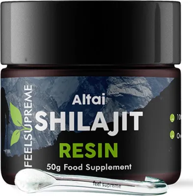 Produktbild von Feel Supreme Altai Shilajit Harz – 50 g reine Naturkraft mit über 80 Spurenelementen