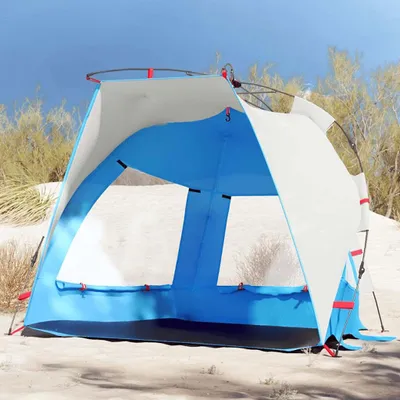 Produktbild von vidaXL Strandzelt 2 Personen Azurblau Quick Release Wasserdicht