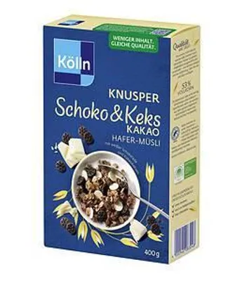 Produktbild von Kölln Knusper Schoko & Keks Kakao Hafer-Müsli (400 g)
