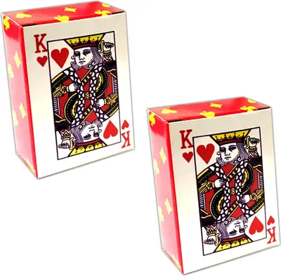 Immagine prodotto di Set da 2 confezioni di 54 mini carte da gioco | Mini carte da poker | Mazzo di carte da Skat | Mini carte da poker | Gioco di carte di carta