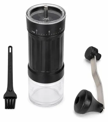Imagen del producto de Molino de café manual - Molinillo de café manual - 40 niveles de molienda - Muelas cónicas de cerámica - Capacidad de 25 gramos de granos - Ideal para espresso, métodos de filtrado y prensa francesa