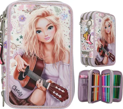 Produktbild von TopModel TOPModel 3 Fach Federtasche COWGIRL