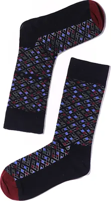 Produktbild von MEGAGROUP 4 Paar Casual Socken Stricksocken schwarz Chinesischer Stil Gr. 35-39
